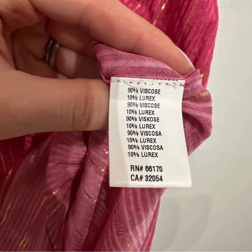 NWT Blank NYC Anthropologie V Neck Shine Kaftan